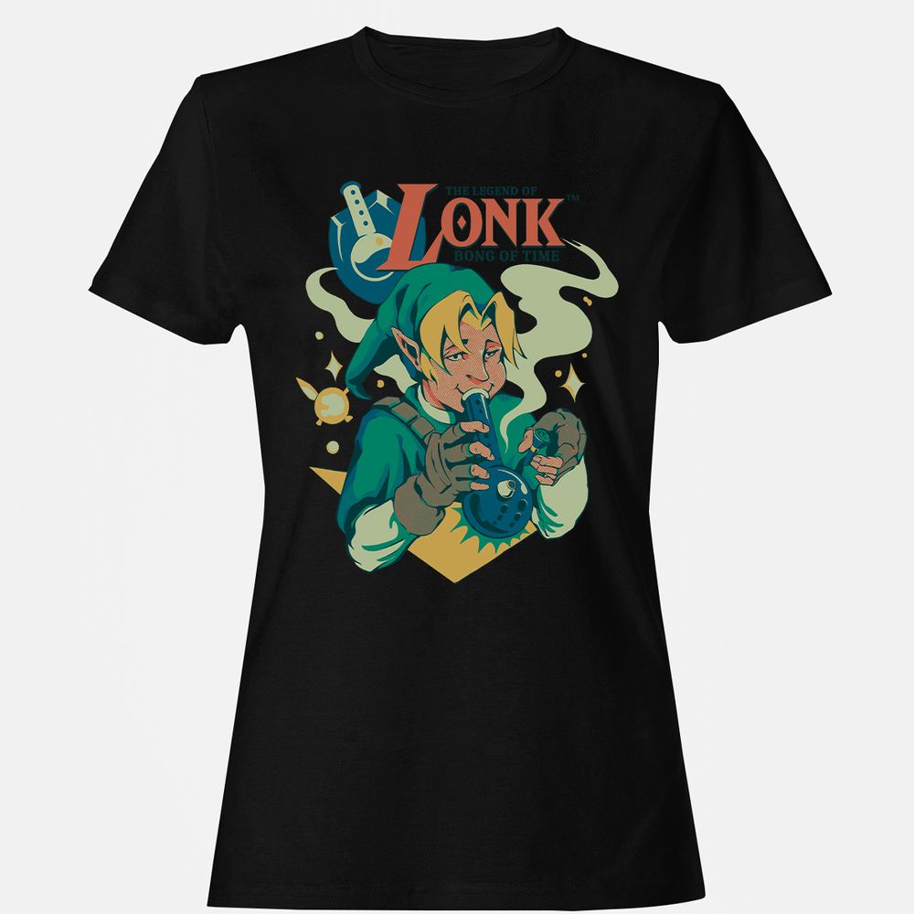 Women's T-Shirt - 8BAG84SY - Black - 1