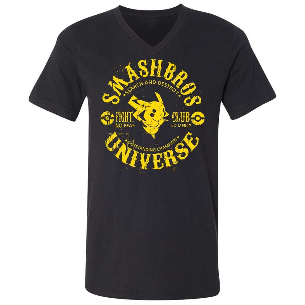 Unisex V-Neck T-Shirt - 5BJ47WRY - Black - 1