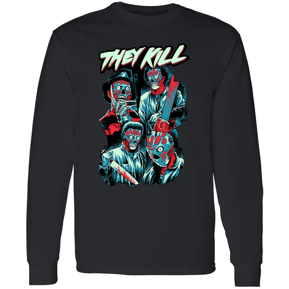 Long Sleeve T-Shirt - MX3AYYUW - Black - 1