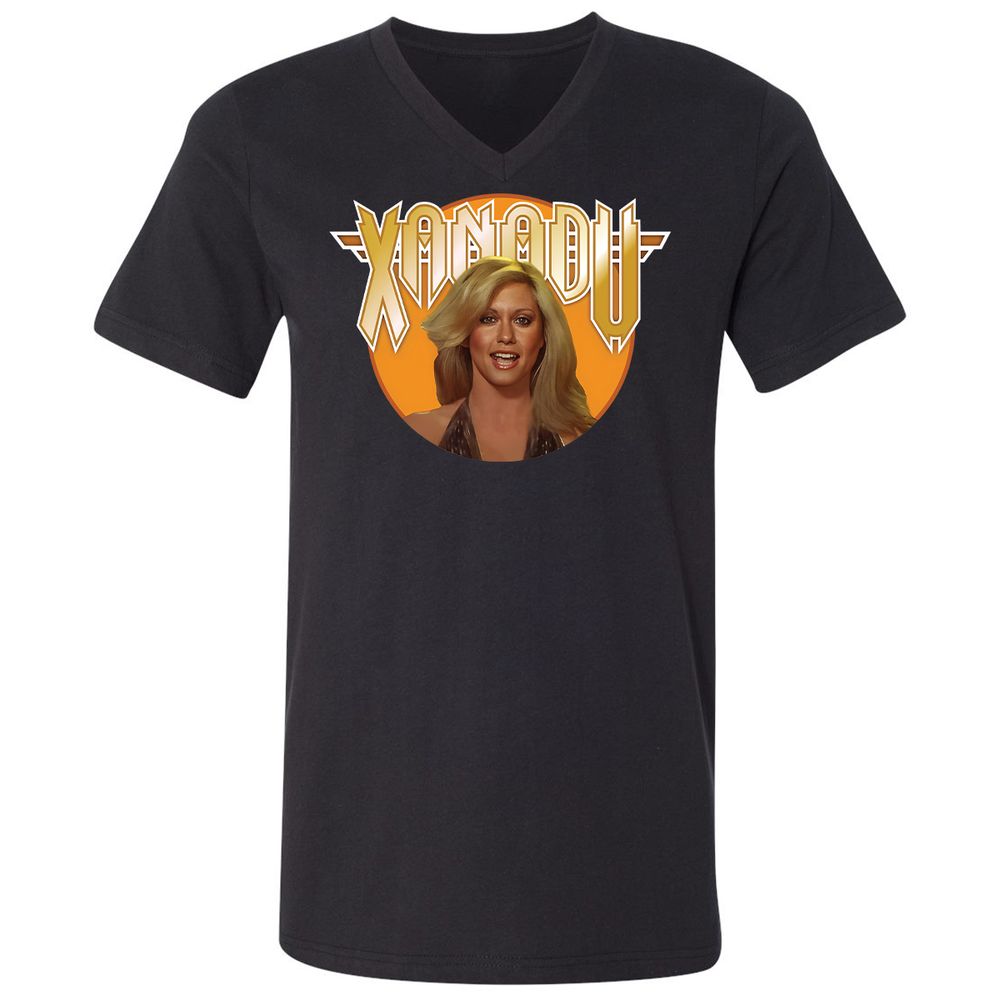Unisex V-Neck T-Shirt - EYVXMJ4U - Black - 1