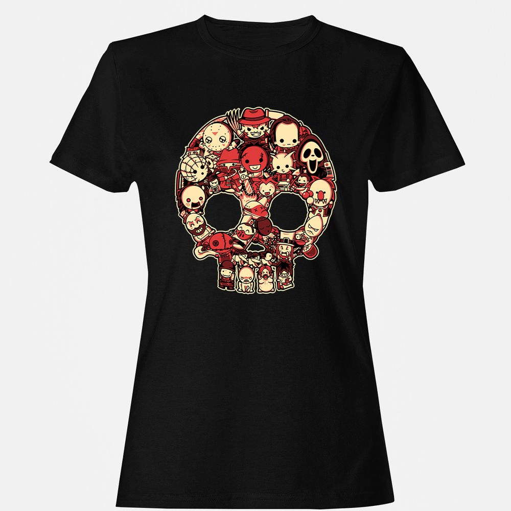 Women's T-Shirt - 7UXYZ83S - Black - 1