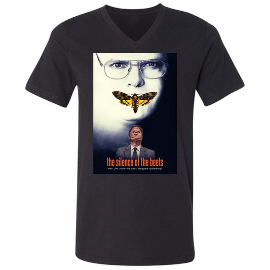 Unisex V-Neck T-Shirt - GX6E1ETV - Black - 1