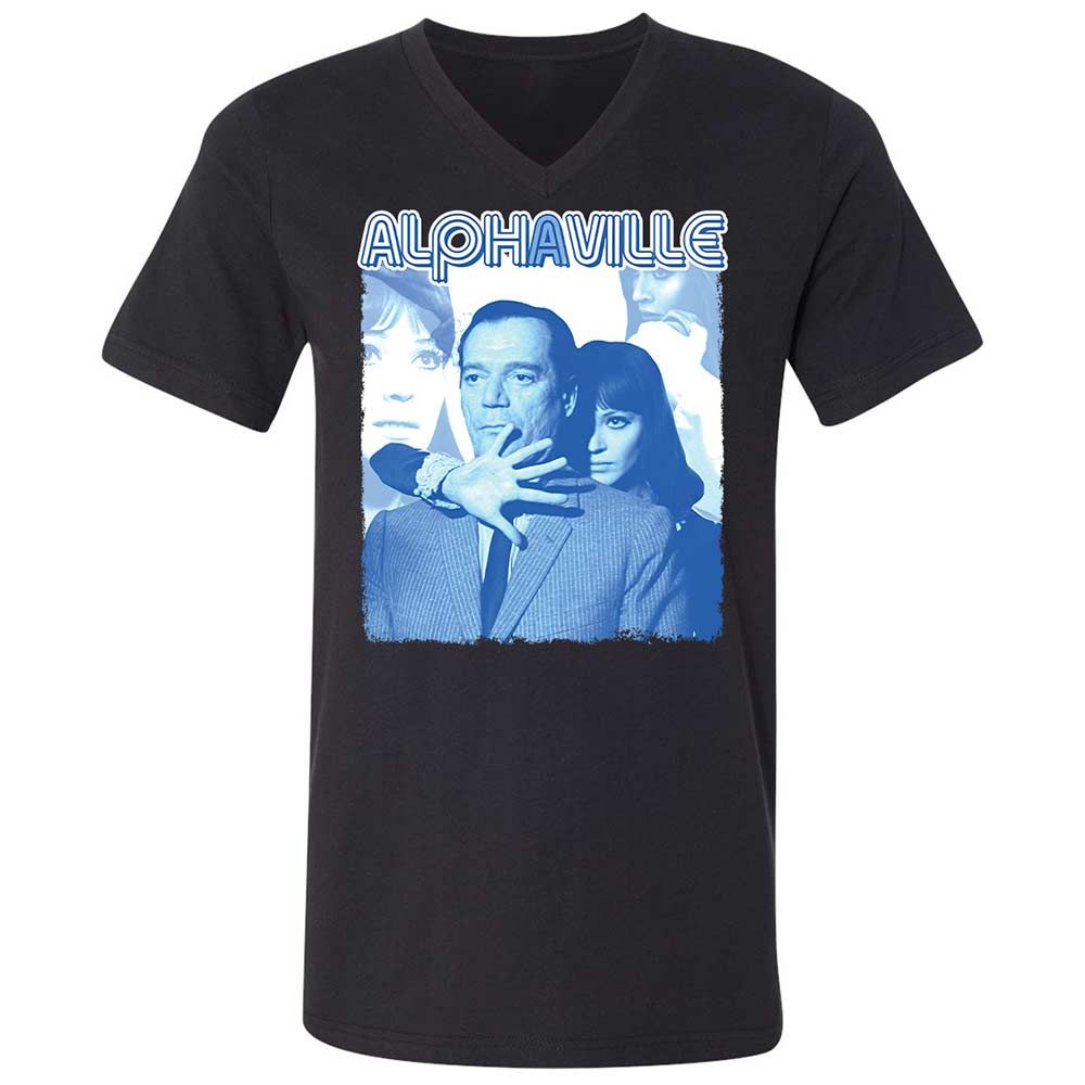 Unisex V-Neck T-Shirt - 5NZVBMGF - Black - 1