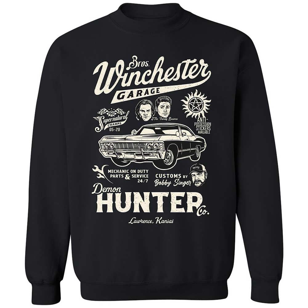 Classic Unisex Sweatshirt - B6335ETU - Black - 1