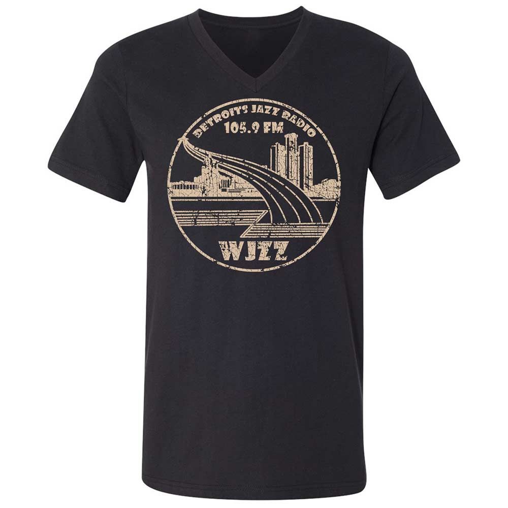 Unisex V-Neck T-Shirt - 7NWAS2FT - Black - 1