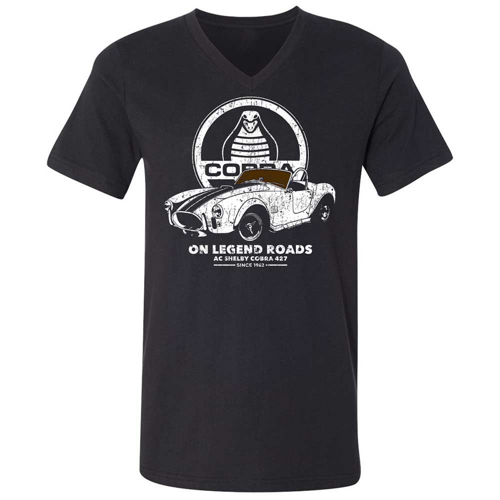 Unisex V-Neck T-Shirt - 3B31WVN8 - Black - 1
