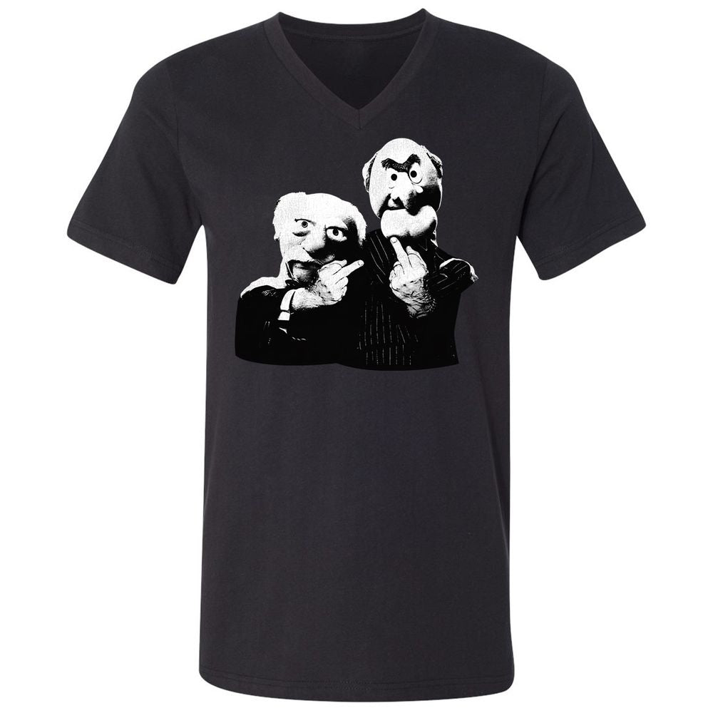 Statler and Waldorf Middle Finger - Black - 1