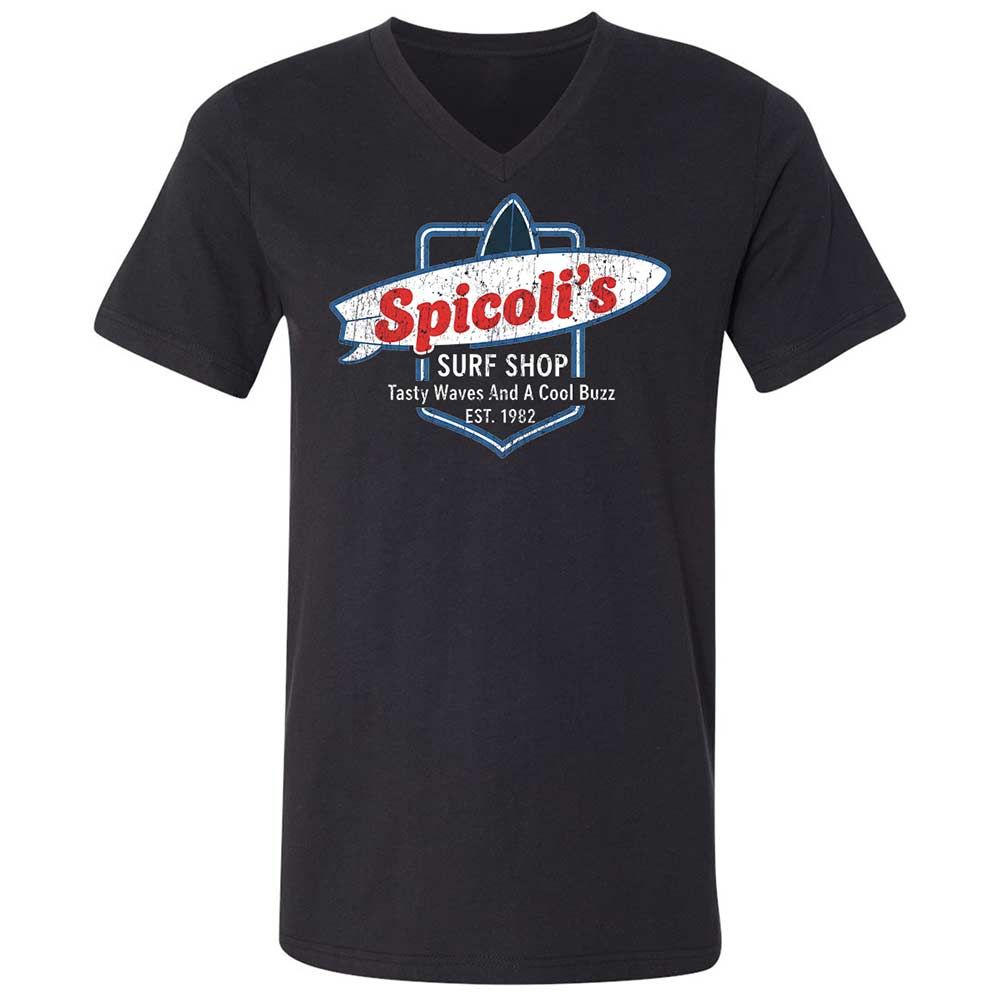 Unisex V-Neck T-Shirt - E256LVWT - Black - 1