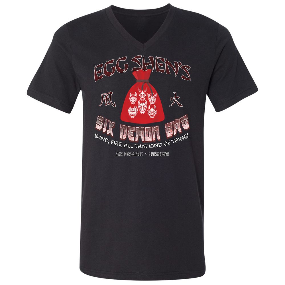 Unisex V-Neck T-Shirt - MVP3UF81 - Black - 1
