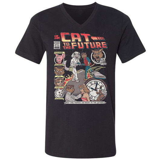 Unisex V-Neck T-Shirt - J716SPLA - Black - 1