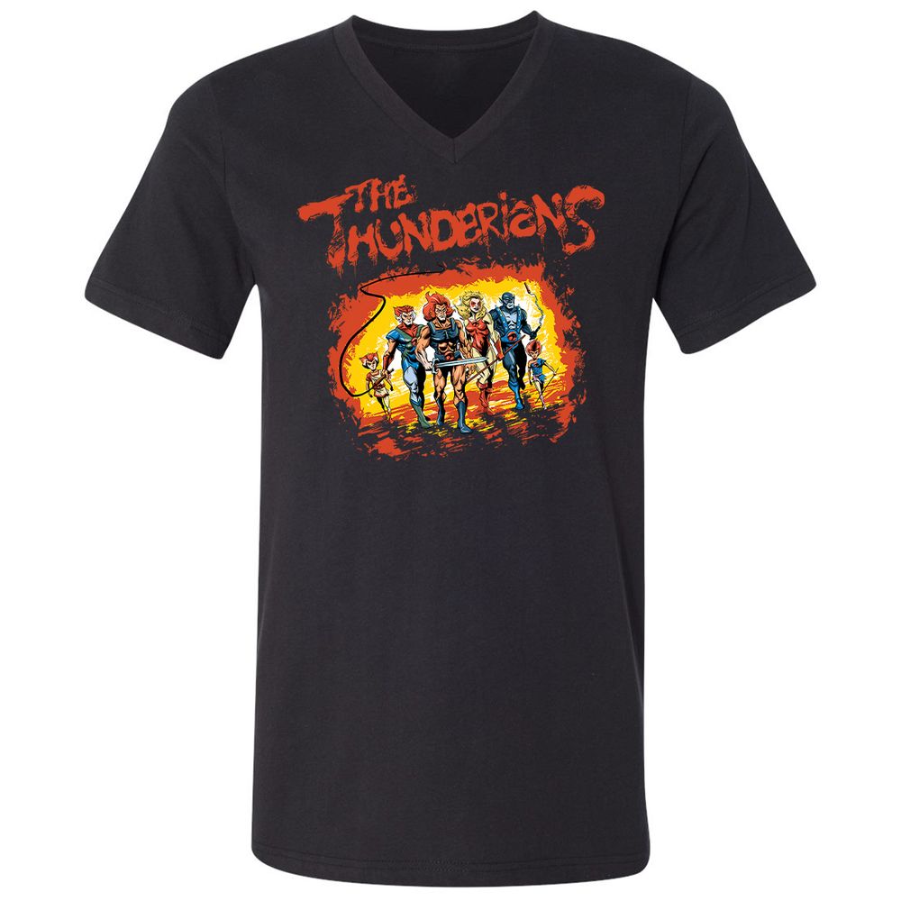Unisex V-Neck T-Shirt - U362G1W8 - Black - 1