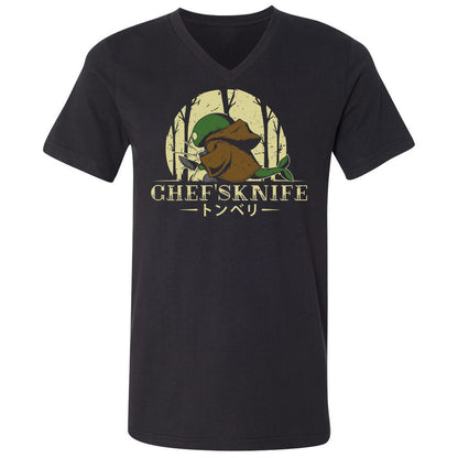 Unisex V-Neck T-Shirt - YK2MSPPX - Black - 1