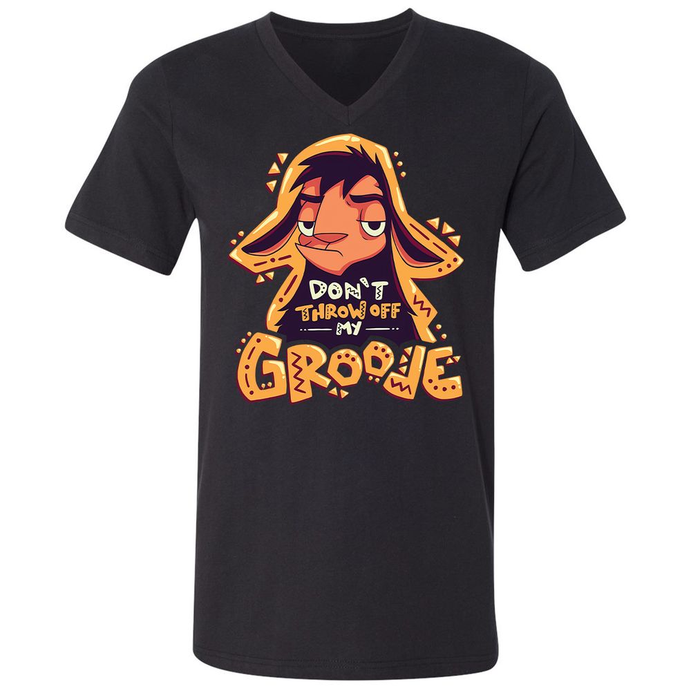 Unisex V-Neck T-Shirt - HTN2R35X - Black - 1