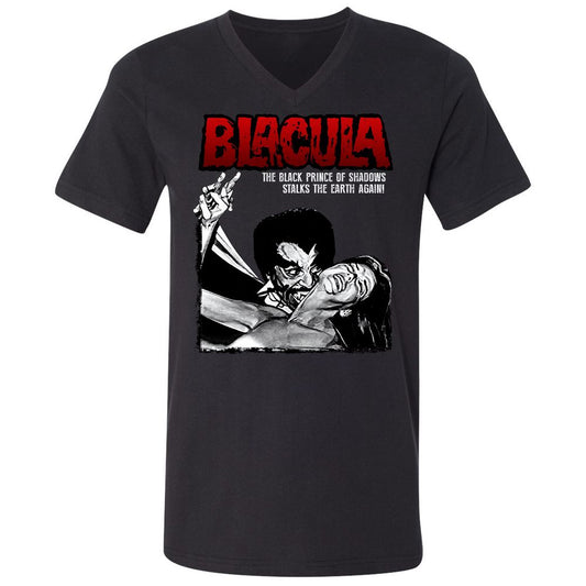 Unisex V-Neck T-Shirt - F8XYDNC5 - Black - 1