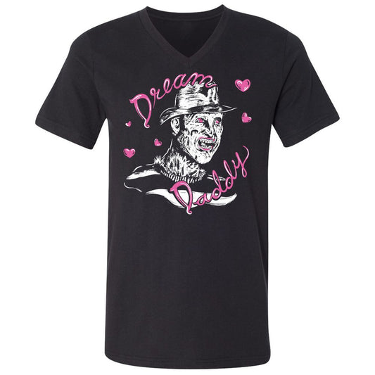 Unisex V-Neck T-Shirt - Z3T8UP42 - Black - 1