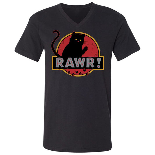 Unisex V-Neck T-Shirt - 7JUWH8MJ - Black - 1