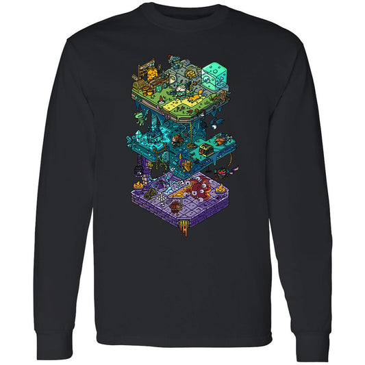 Long Sleeve T-Shirt - KKJD7CET - Black - 1