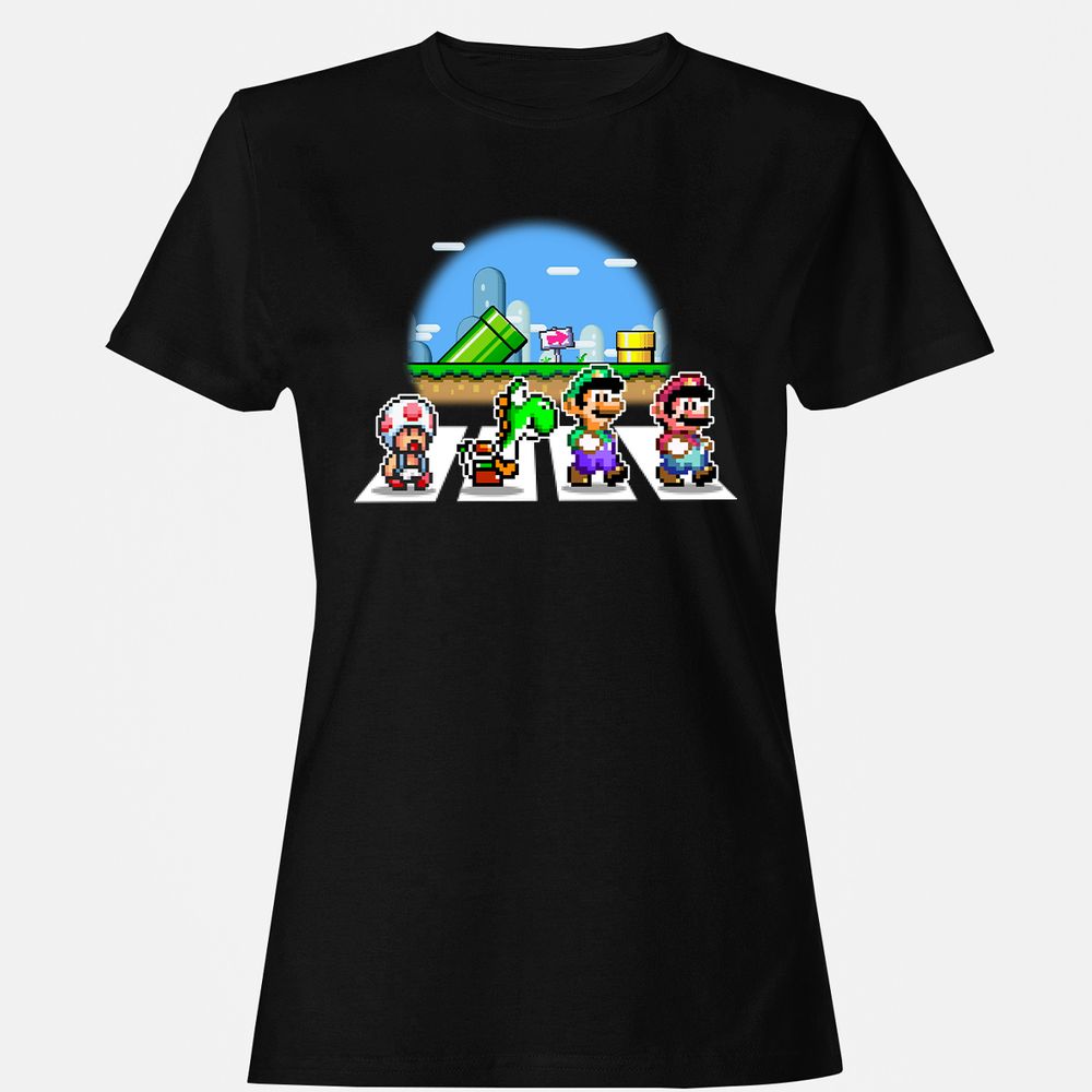 Women's T-Shirt - B6B2ZMZN - Black - 1