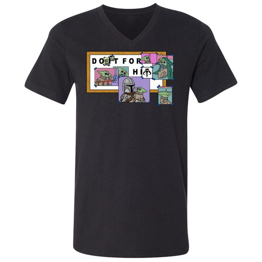 Unisex V-Neck T-Shirt - 3ME7S28N - Black - 1