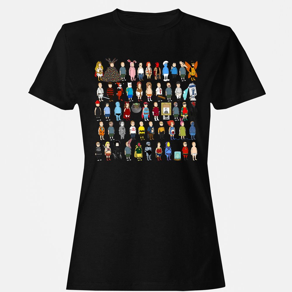 Women's T-Shirt - V4UFQJXL - Black - 1