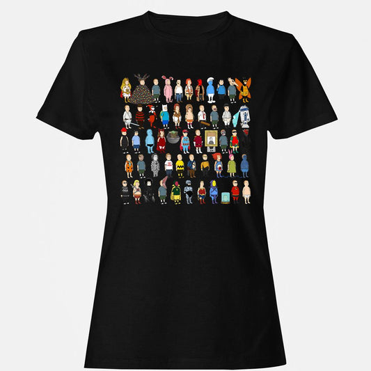 Women's T-Shirt - V4UFQJXL - Black - 1