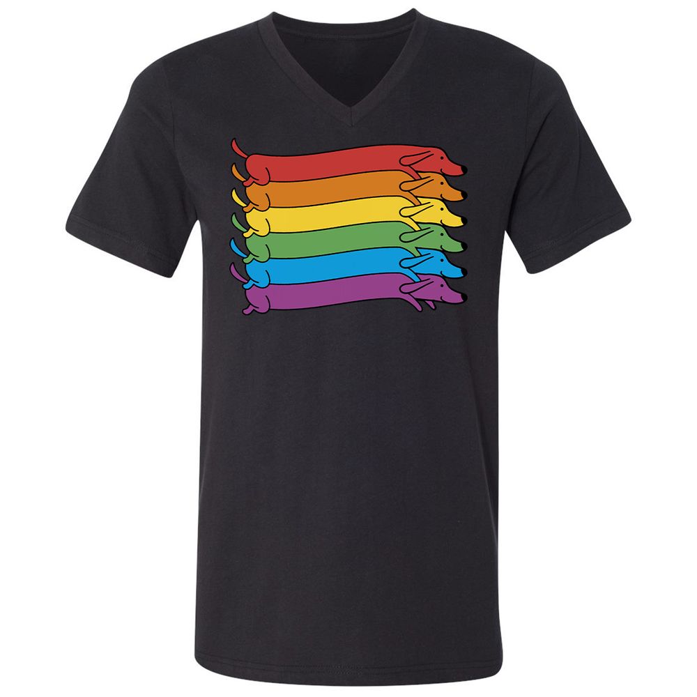 Unisex V-Neck T-Shirt - 81EKBAYZ - Black - 1