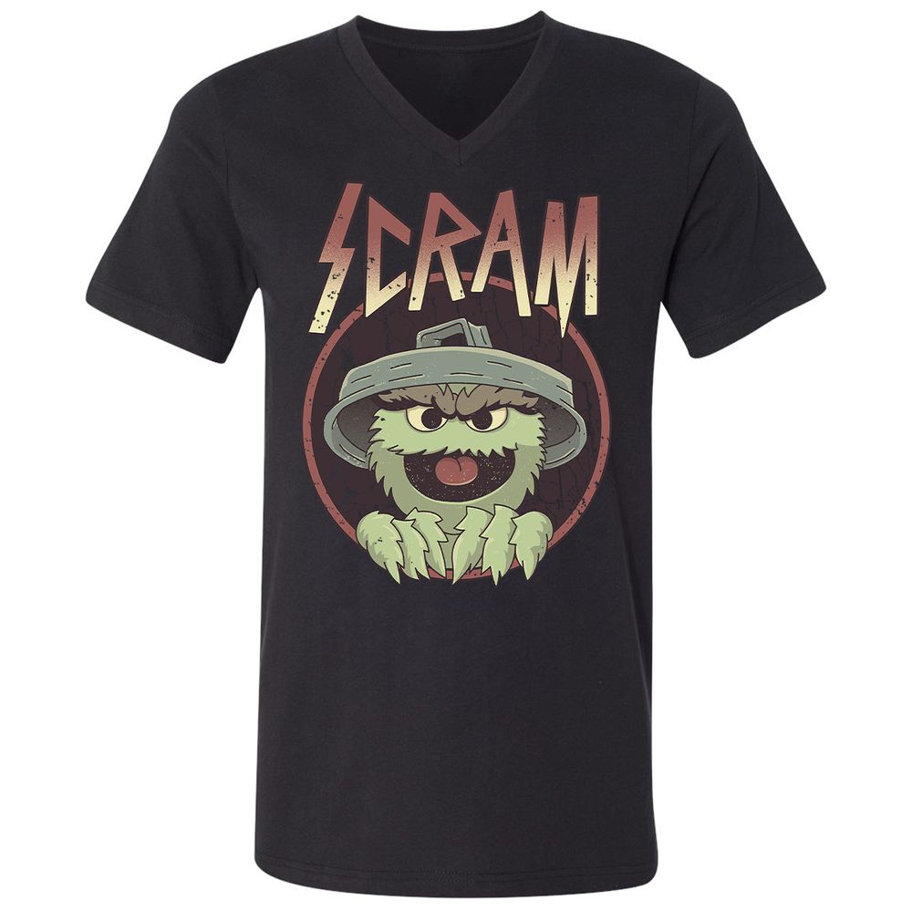 Unisex V-Neck T-Shirt - 6NJ5Y3P1 - Black - 1
