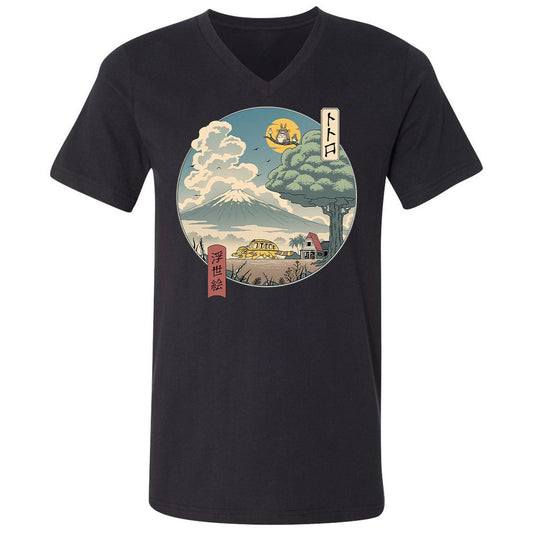 Unisex V-Neck T-Shirt - PYPC6PSB - Black - 1