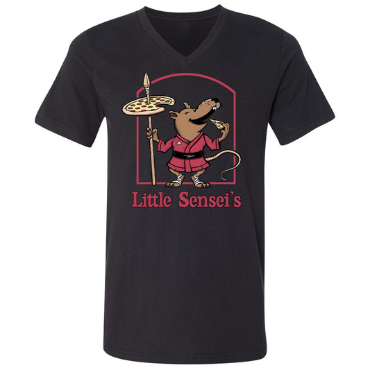 Unisex V-Neck T-Shirt - ZW3YDCCH - Black - 1