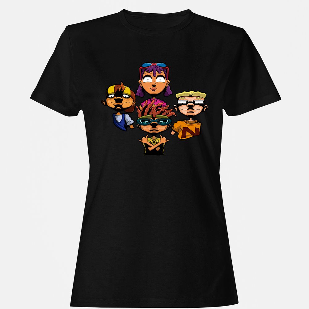 Women's T-Shirt - 6LV52FGY - Black - 1