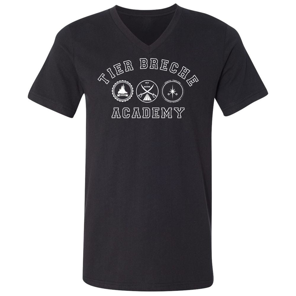 Unisex V-Neck T-Shirt - 5HDFC5CF - Black - 1