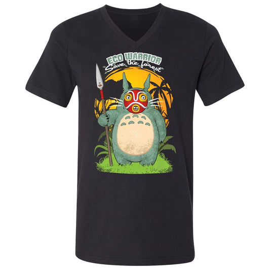 Unisex V-Neck T-Shirt - 5VJPTVG3 - Black - 1