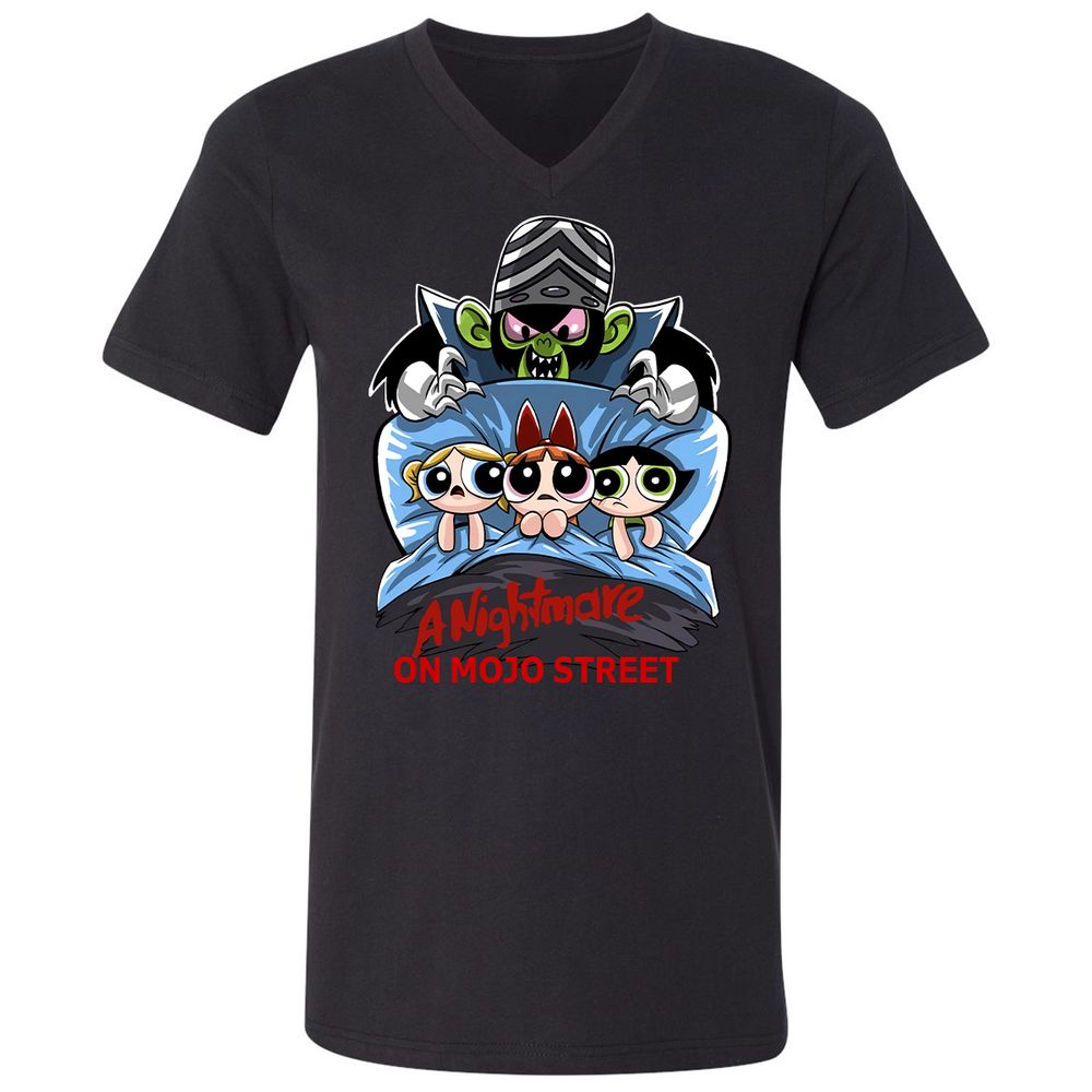 Unisex V-Neck T-Shirt - DC7TEKXX - Black - 1