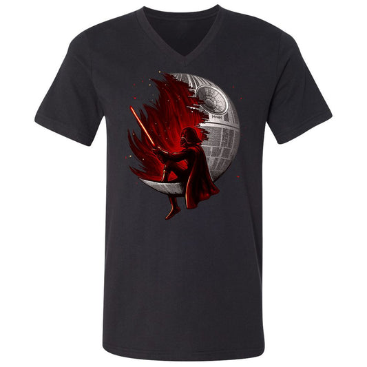 Unisex V-Neck T-Shirt - 7KRD32KX - Black - 1