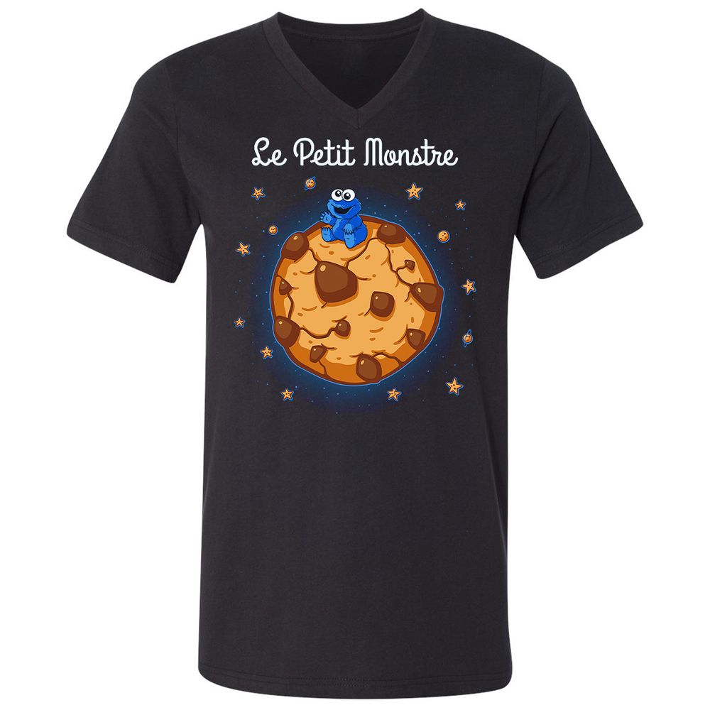 Unisex V-Neck T-Shirt - EZ3VNJAF - Black - 1
