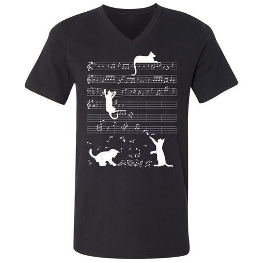 Unisex V-Neck T-Shirt - PDNJ7Z77 - Black - 1