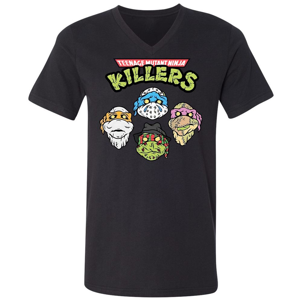 Unisex V-Neck T-Shirt - DLRR13F2 - Black - 1