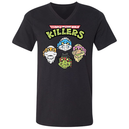 Unisex V-Neck T-Shirt - DLRR13F2 - Black - 1