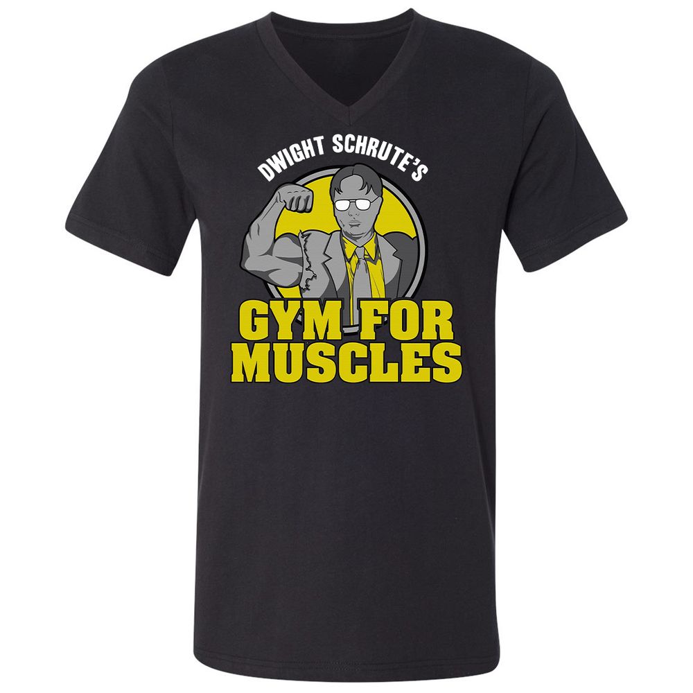 Unisex V-Neck T-Shirt - 9UJE8S9S - Black - 1