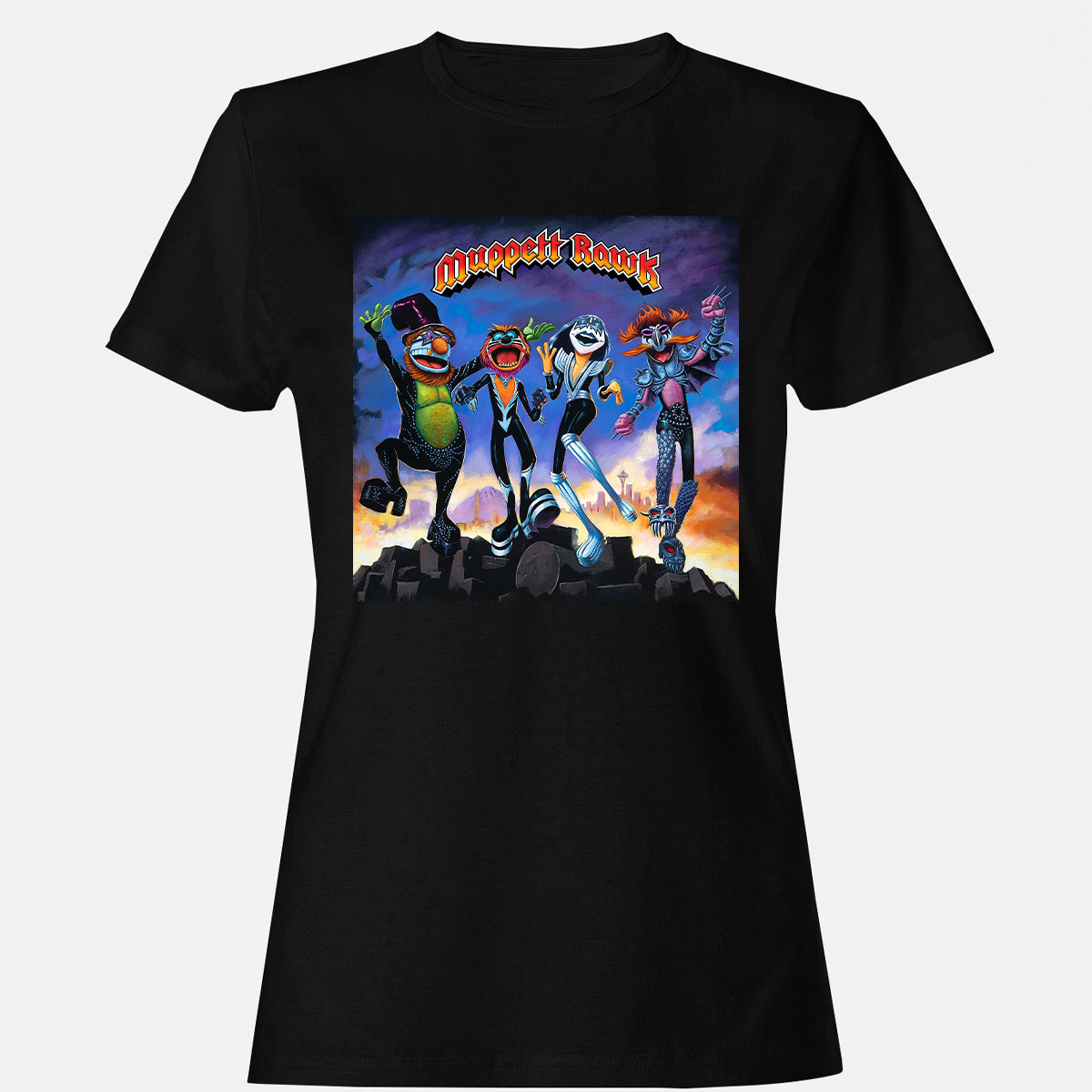 Women's T-Shirt - P9XEUXY6 - Black - 1