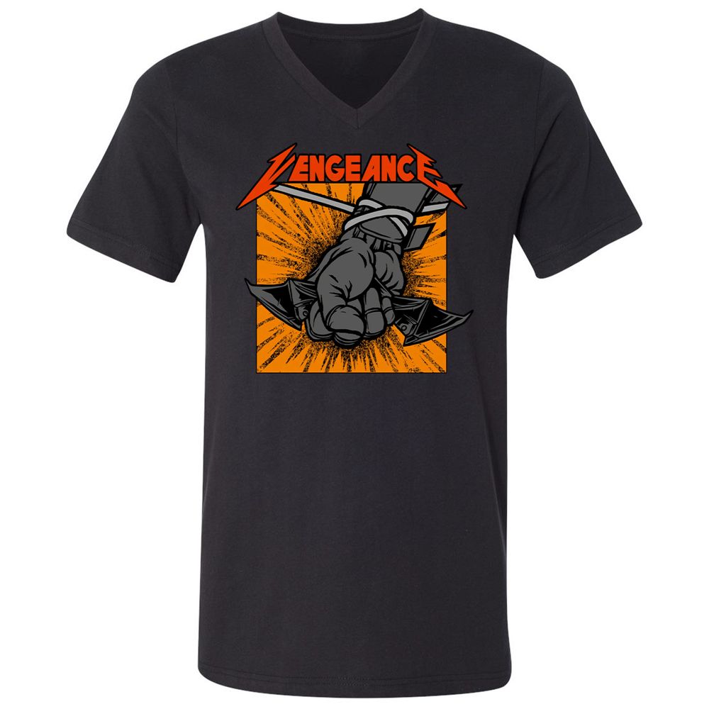 Unisex V-Neck T-Shirt - 2LTDYQWC - Black - 1