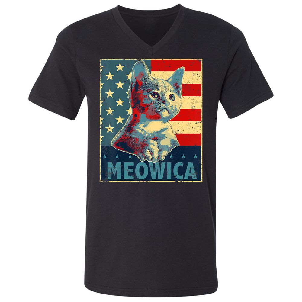 Unisex V-Neck T-Shirt - Z6EFX86C - Black - 1