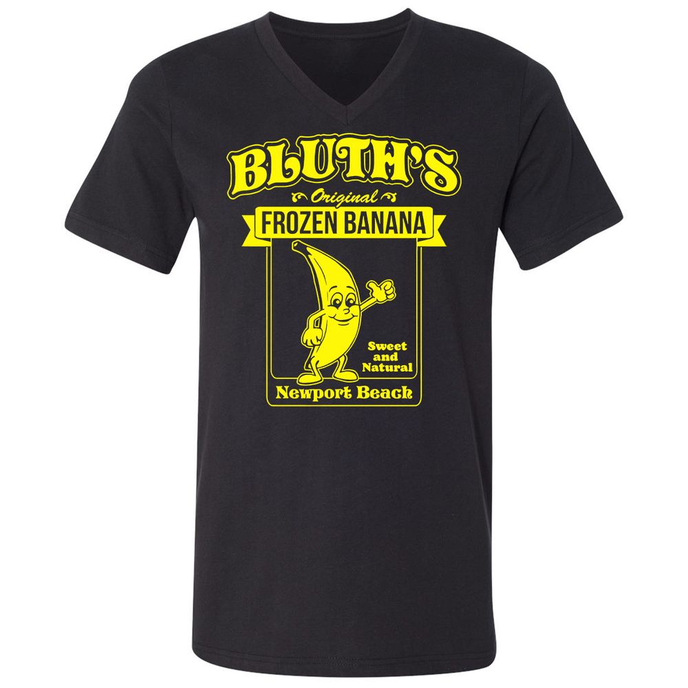 Unisex V-Neck T-Shirt - 2RHSCT7T - Black - 1