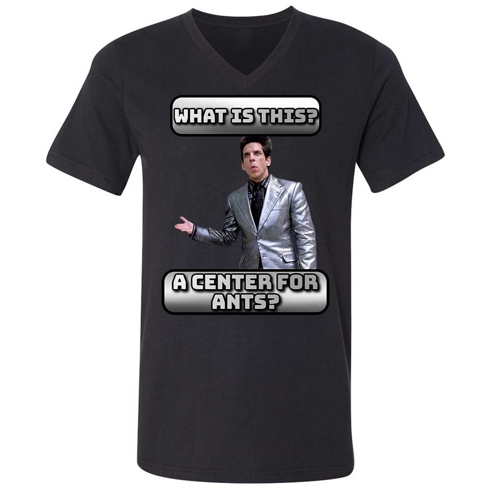Unisex V-Neck T-Shirt - FKSFQMZ8 - Black - 1