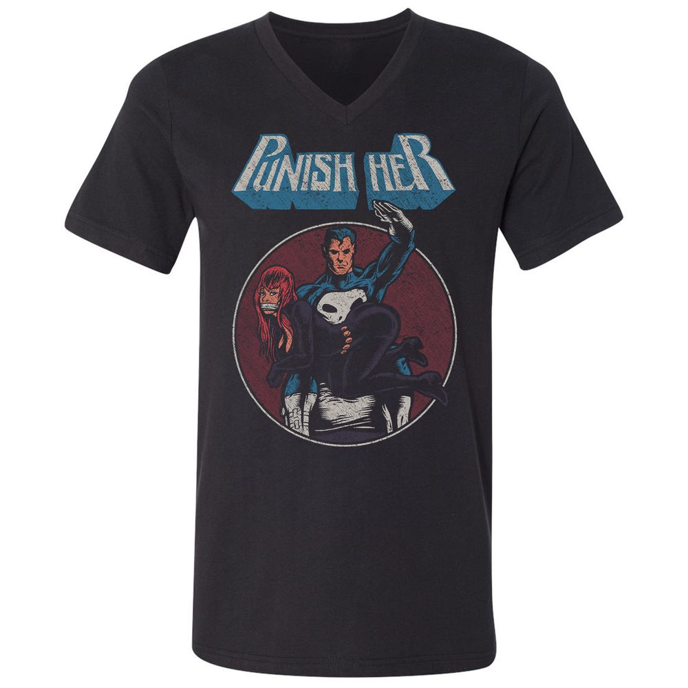 Unisex V-Neck T-Shirt - RTK27H64 - Black - 1