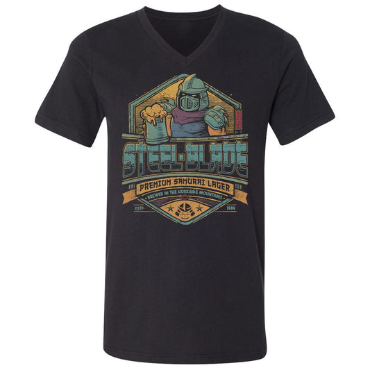 Unisex V-Neck T-Shirt - CQ81CDZS - Black - 1