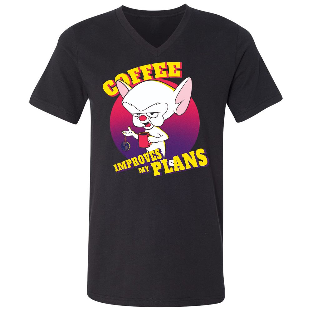 Unisex V-Neck T-Shirt - FXM2ZJJL - Black - 1