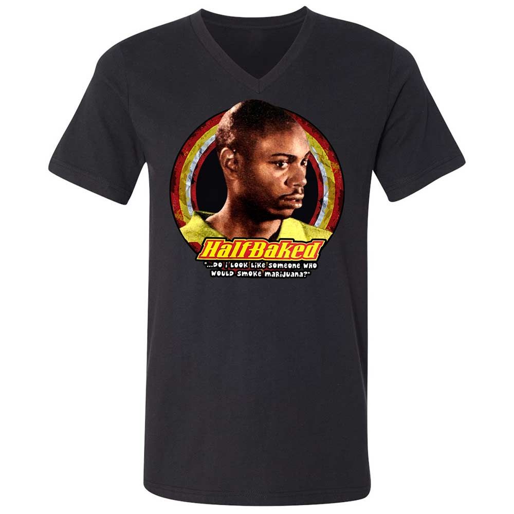 Unisex V-Neck T-Shirt - 9PQ6J2YV - Black - 1