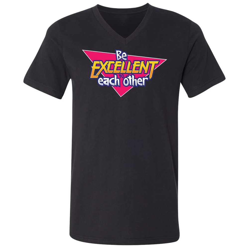 Unisex V-Neck T-Shirt - 6XUBC2HG - Black - 1