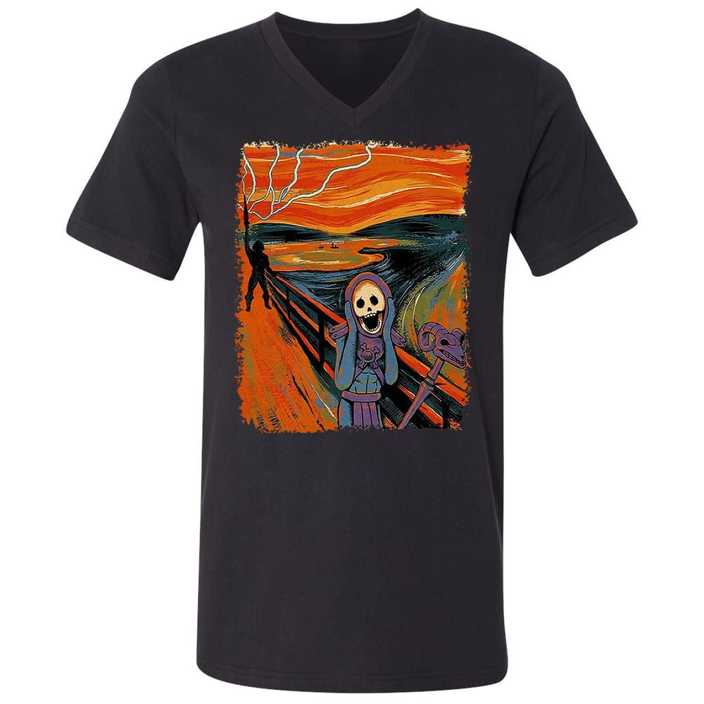 Unisex V-Neck T-Shirt - VSHACUC5 - Black - 1